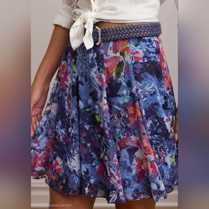 Lauren Ralph Lauren Print Crinkle Georgette Mini Skirt, 20 Inches